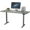 We'Re It Lift it, 60"x30" Electric Sit Stand Desk, 4 Memory/1 USB LED Control, Grey Strand Top, Silver Base VL22BS6030-8827